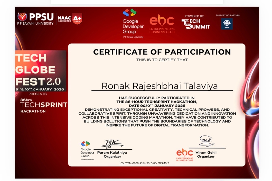 PPSU National Innovation Hackathon