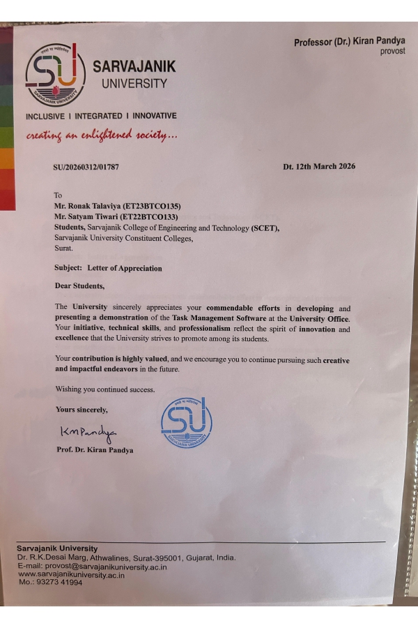 Enterprise Task Management System — Professional Internship