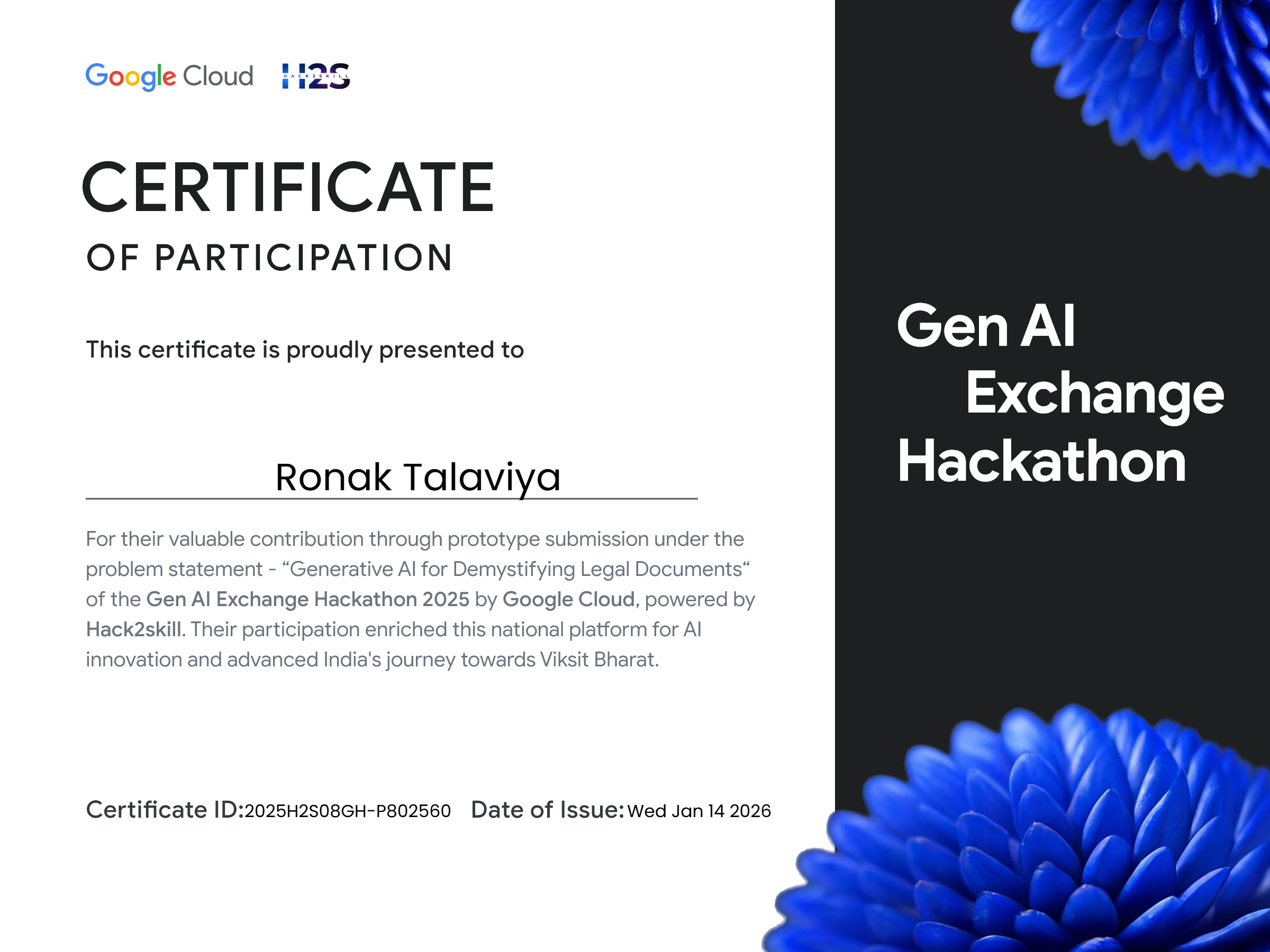 Gen-AI Exchange National Hackathon